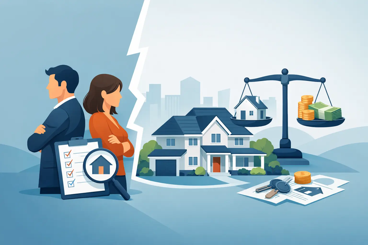 Immobilienbewertung bei Scheidung richtig einordnen